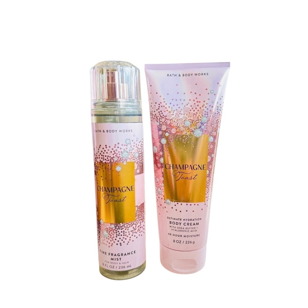 Bath & Body Works *CHAMPAGNE TOAST* Fragrance Mist & Moisturizing Body Cream